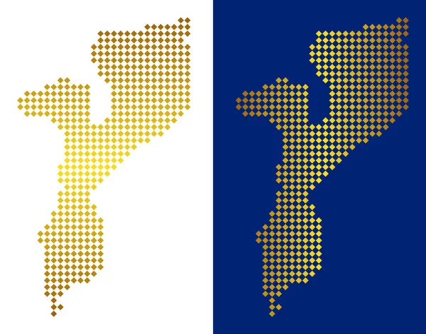 Altın nokta Mozambik Haritası
