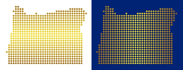 Altın nokta Oregon State harita