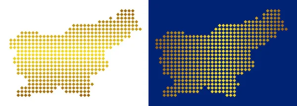 Altın nokta Slovenya harita