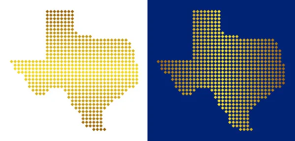 Altın nokta Texas harita