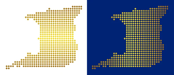 Altın nokta Trinidad ada Haritası