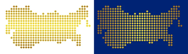 Altın noktalı SSCB harita