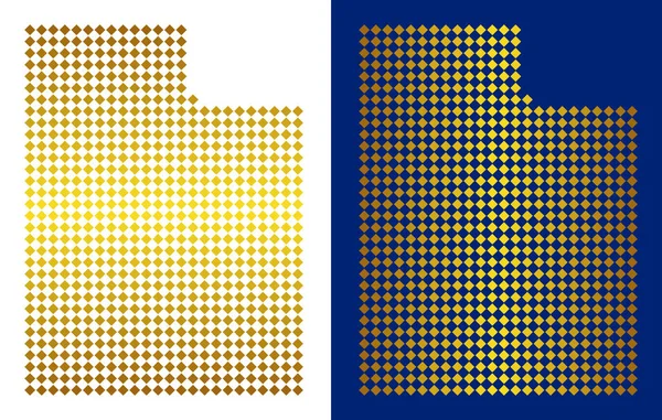 Altın nokta Utah State harita