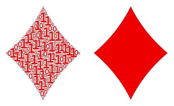 Elmas takım elbise mozaik ikili basamak