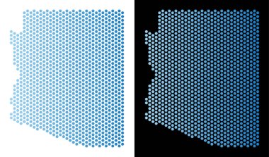 Arizona Üniversitesi harita altıgen mozaik