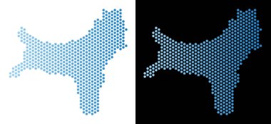 Christmas Adası Haritası petek mozaik