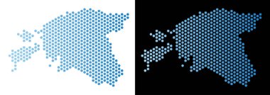 Estonya Haritası Hex-kiremit düzeni