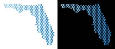 Florida harita Hex-çini mozaik