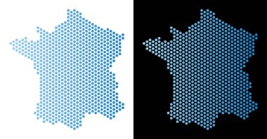 Fransa harita Hex-kiremit düzeni