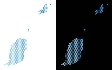 Grenada harita altıgen mozaik
