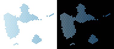 Guadeloupe harita altıgen şeması