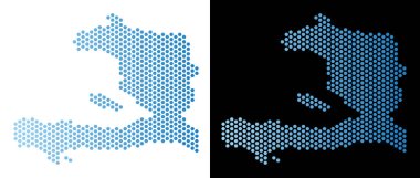 Haiti harita altıgen mozaik