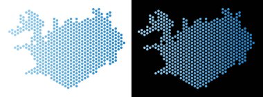 İzlanda harita petek şeması