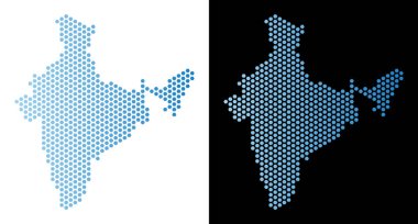 Hindistan harita petek soyutlama