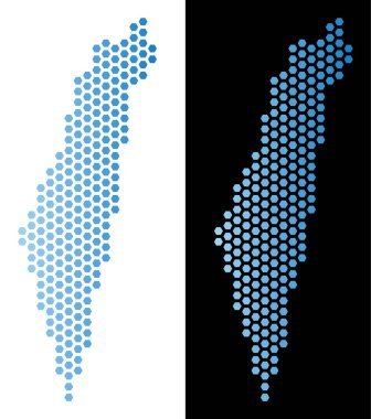 İsrail harita petek mozaik