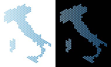 İtalya harita altıgen şeması