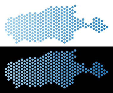 Kanguru Adası harita petek mozaik