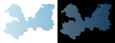 Leningrad Oblast Harita Hex-kiremit soyutlama