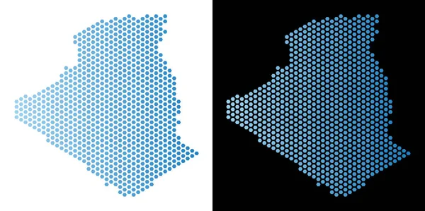 Cezayir harita Altıgen Karo soyutlama