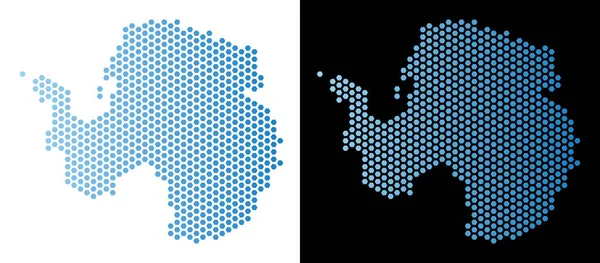 Antarktika harita Hex-kiremit soyutlama