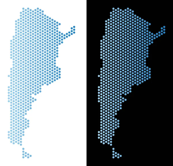 Arjantin harita altıgen soyutlama