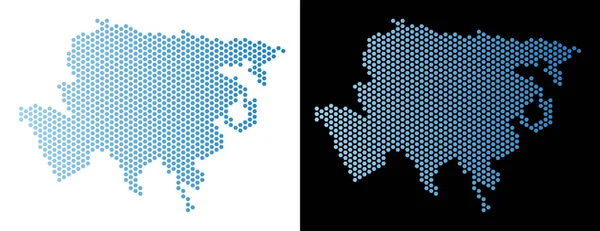 Asya harita altıgen şeması