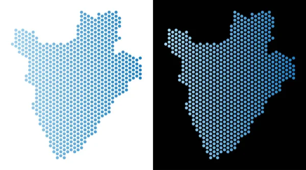 Burundi Haritası altıgen şeması
