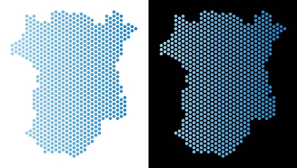 Çeçenistan'da harita altıgen mozaik