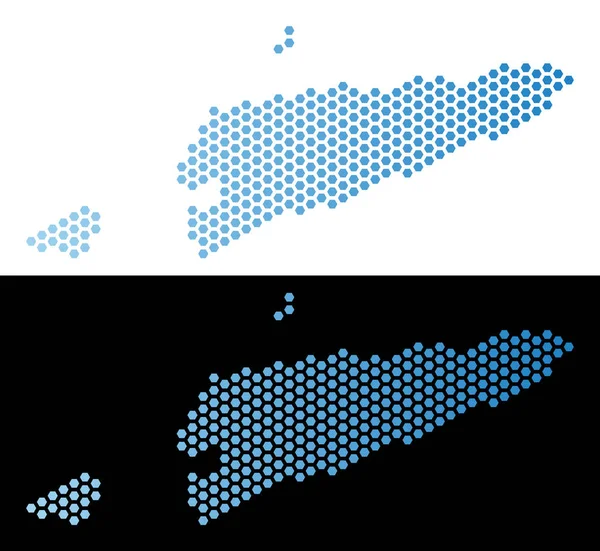 Doğu Timour harita altıgen soyutlama