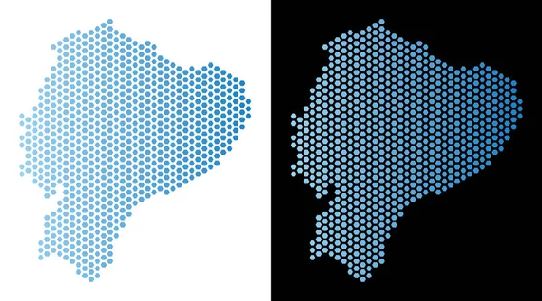 Ekvator harita altıgen mozaik
