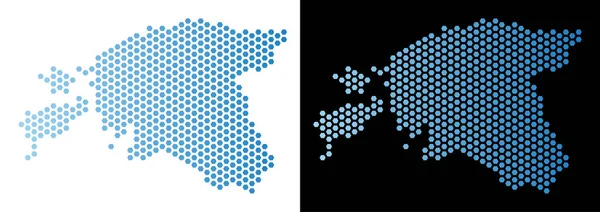 Estonya Haritası Hex-kiremit düzeni