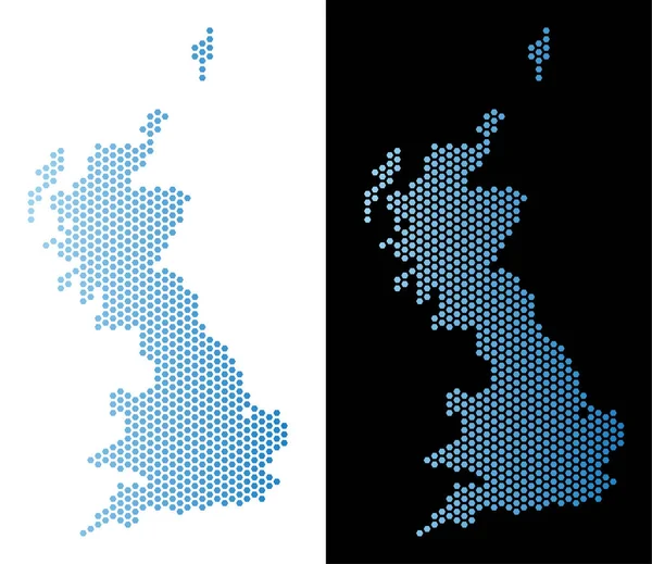 İngiltere harita petek soyutlama