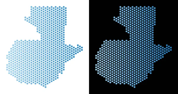Guatemala Haritası Hex-kiremit soyutlama