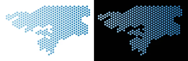 Gine-Bissau harita petek mozaik