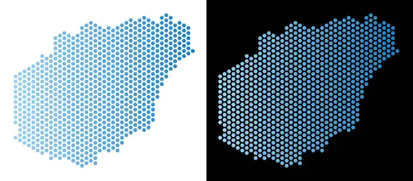 Hainan Adası harita petek mozaik