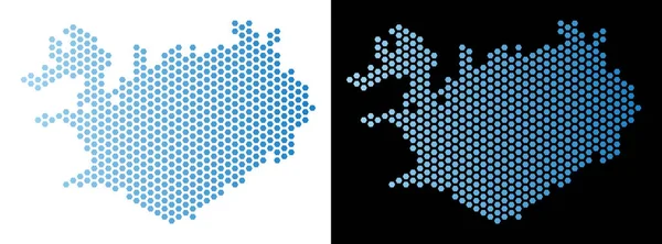 İzlanda harita petek şeması