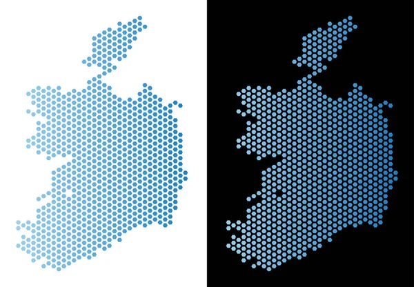 İrlanda Cumhuriyeti harita altıgen mozaik