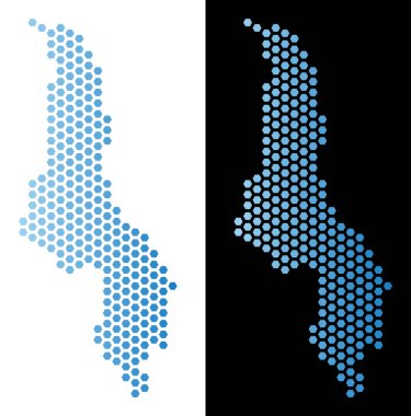 Malavi Haritası Hex-kiremit düzeni