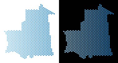 Moritanya Haritası altıgen şeması