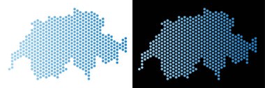 Swissland harita Hex-çini mozaik