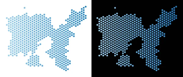 Limnos Yunan Adası harita petek şeması