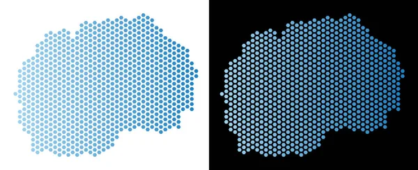 Makedonia harita Hex-kiremit soyutlama