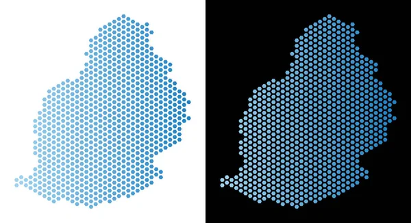 Mauritius Adası harita petek mozaik