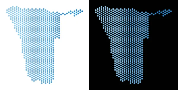 Namibya Haritası petek soyutlama