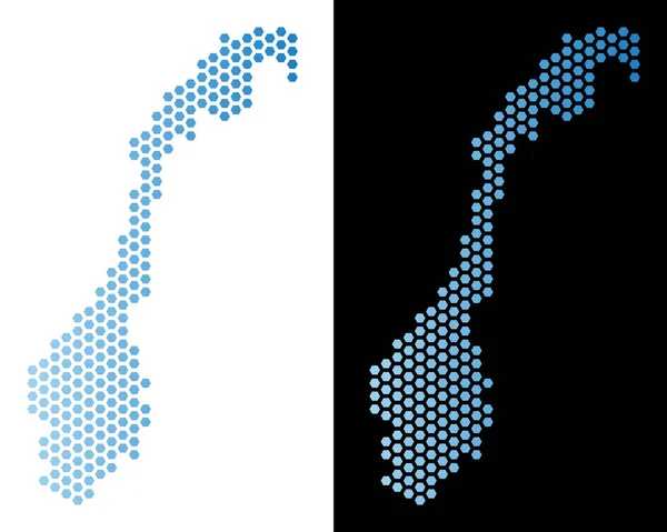 Norveç harita Hex-kiremit soyutlama