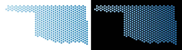 Oklahoma eyalet harita altıgen şeması