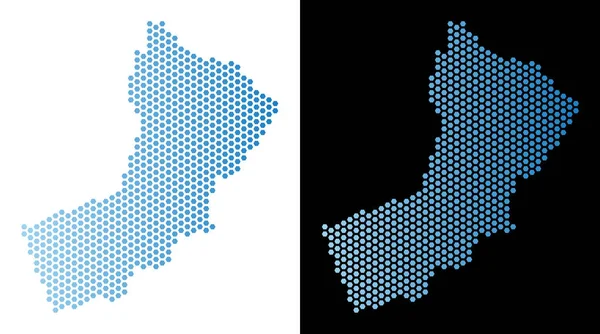 Umman Haritası Altıgen Karo soyutlama