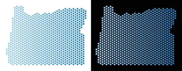 Oregon State harita altıgen mozaik