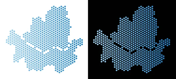 Seoul City harita petek soyutlama
