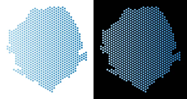Sierra Leone harita petek mozaik